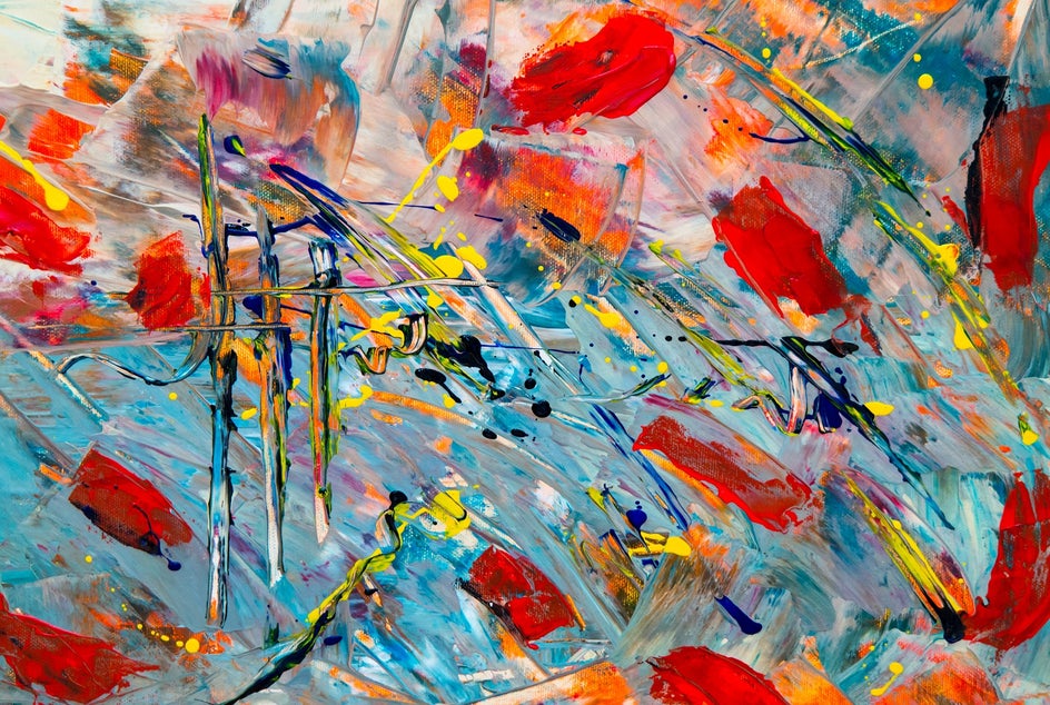 Abstract watercolor before