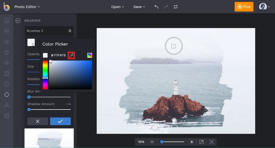 how to change the color of overlay in BeFunky