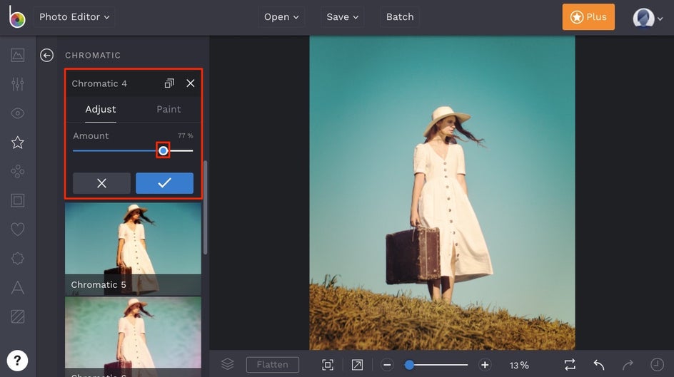 chromatic effects for photo editing by BeFunky