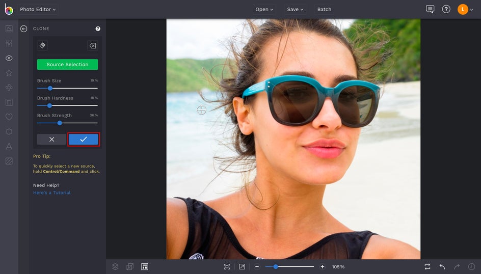 how to remove person from photo with BeFunky