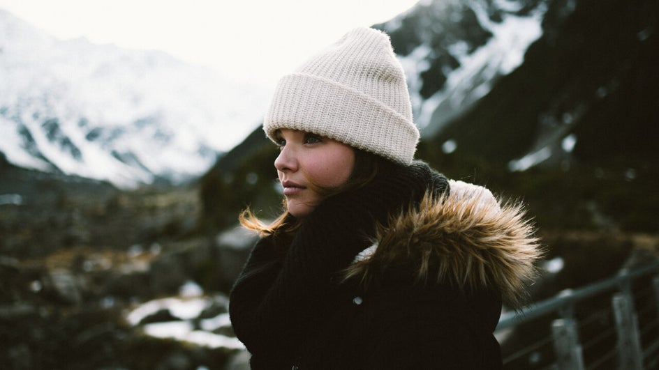 snow portrait photography before