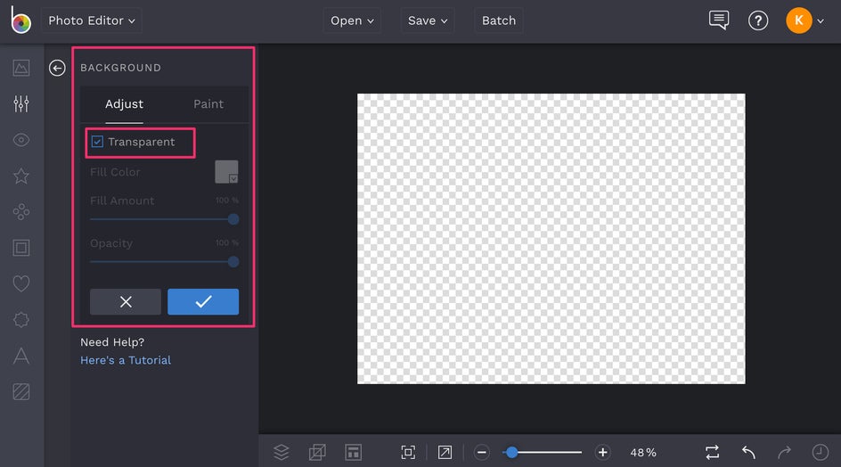 Open Background Tool