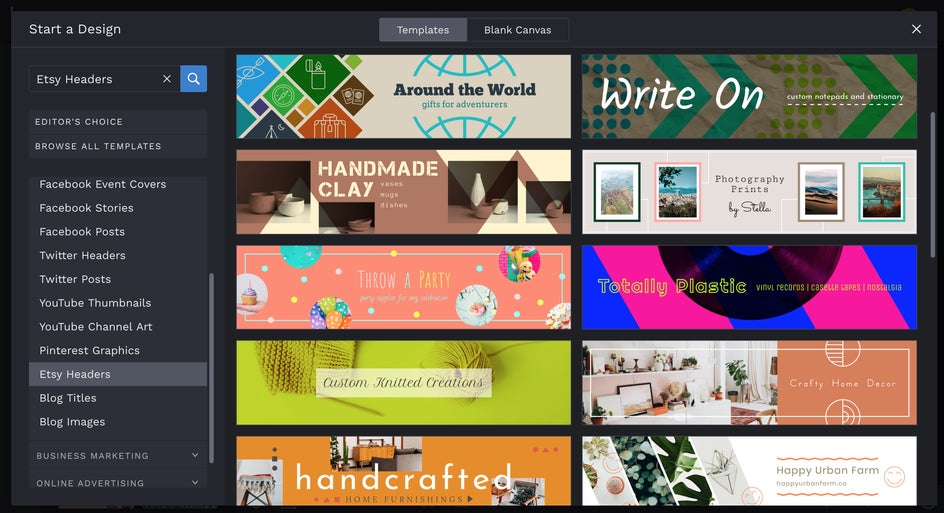 Etsy Cover Photo Headers