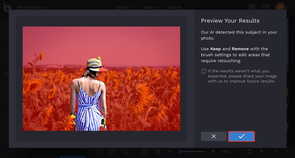 how to mask subject in BeFunky Photo Editor