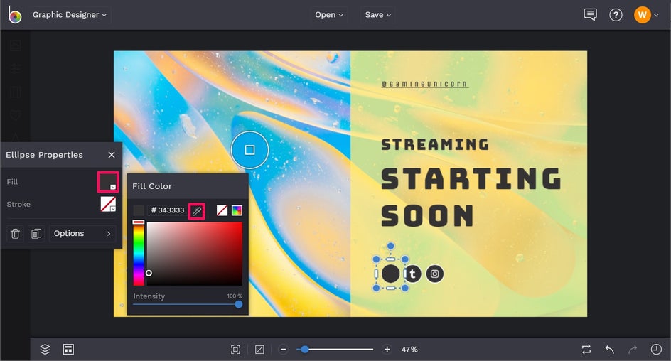 Twitch banner tutorial step eleven