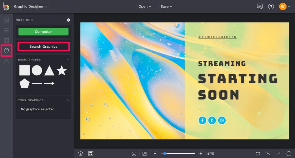 Twitch banner tutorial step 12