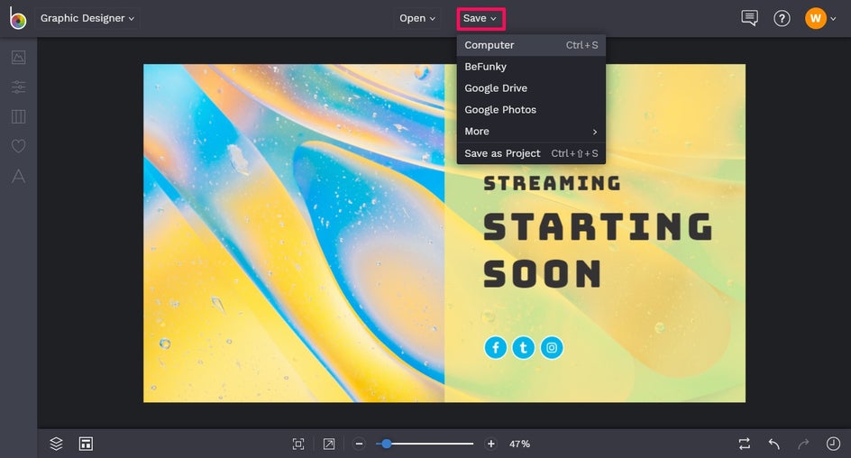 Twitch banner tutorial step 13