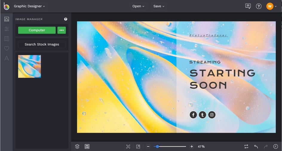 Twitch banner tutorial step 5