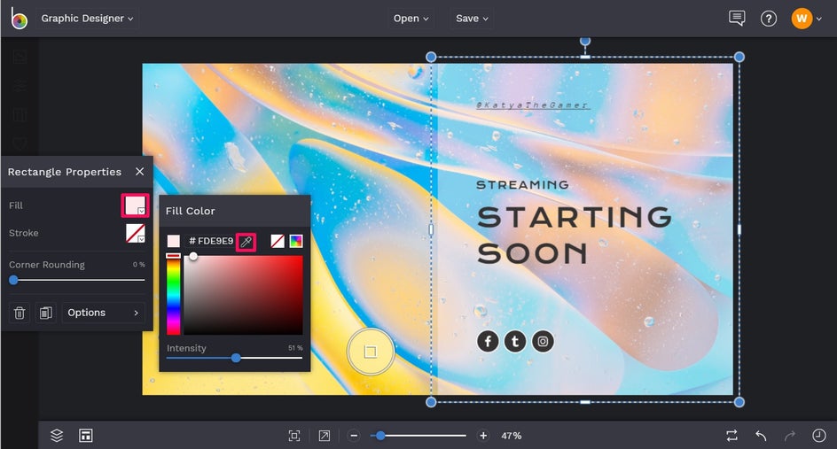 Twitch banner tutorial step 7