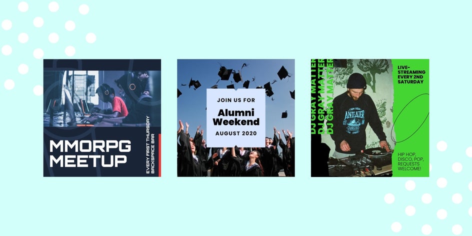 Event information Instagram templates