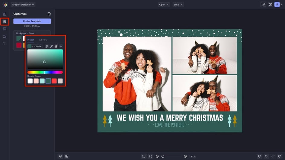 change the background color