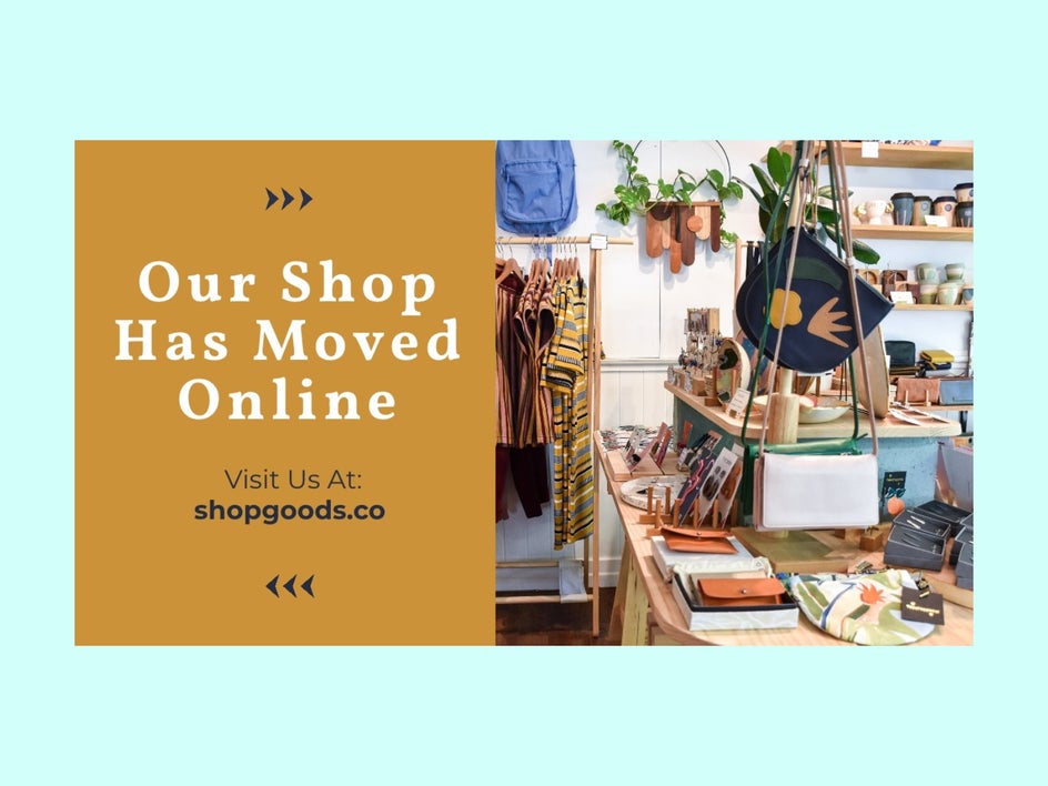 shop twitter post template