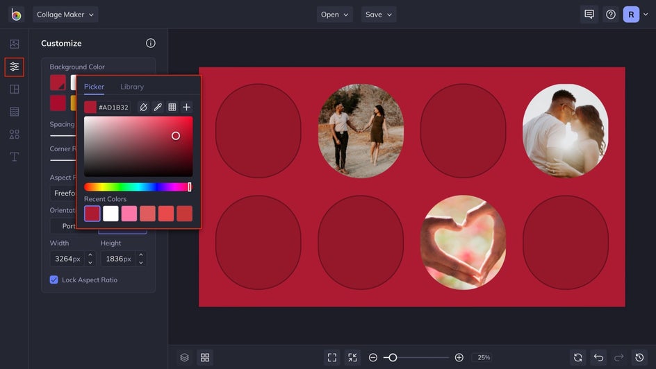 change background colors