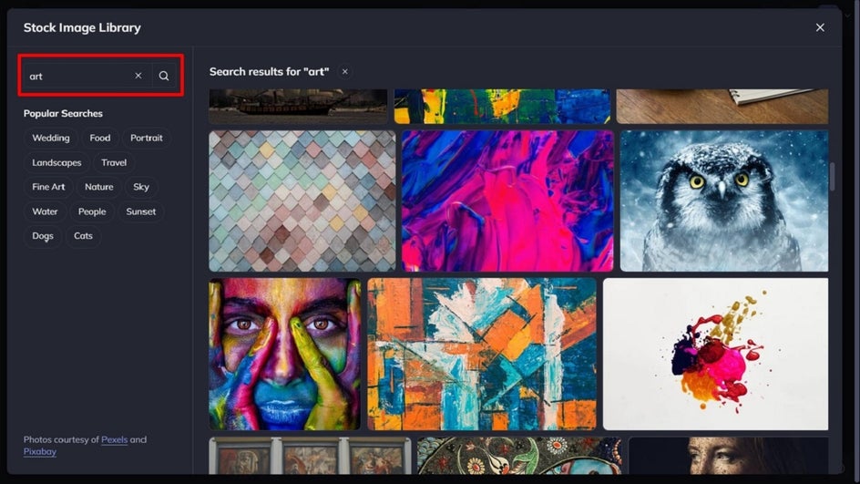 choose images for tag