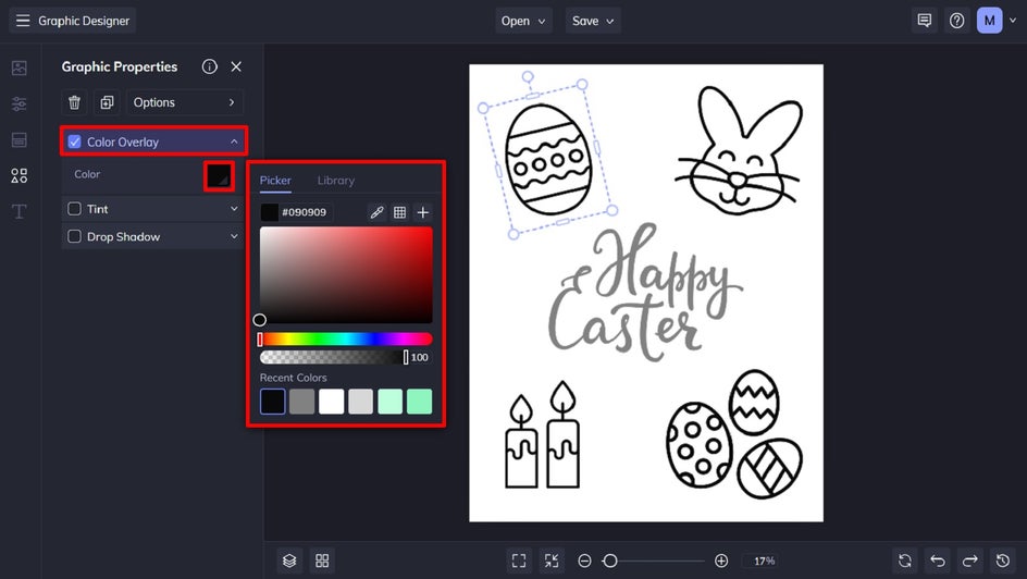 add graphics to coloring book
