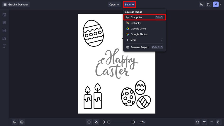 save to computer coloring book