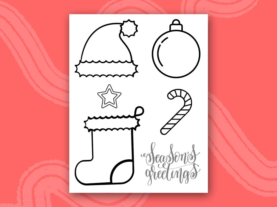 coloring book christmas