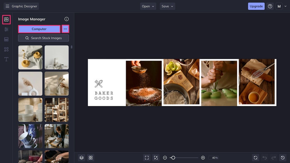 etsy header add images
