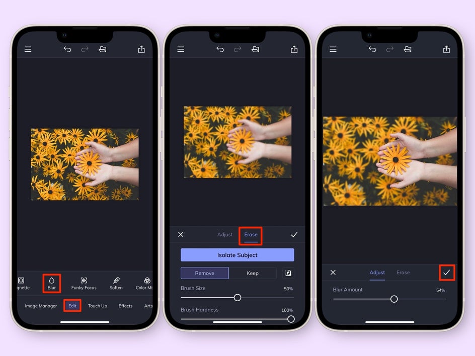 depth of field blur mobile