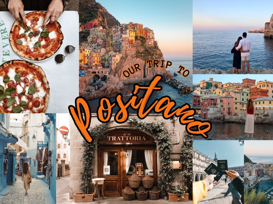 photo collage text curved