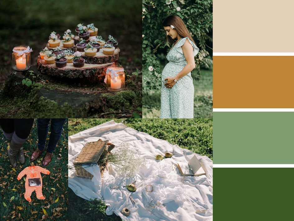 event color palette baby shower
