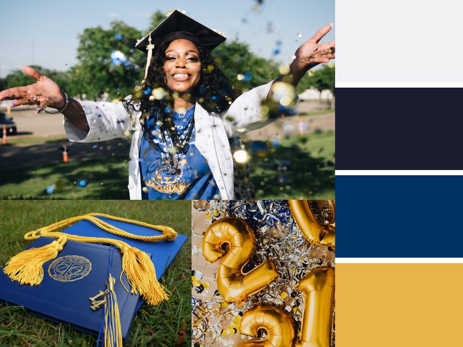 event color palette graduation